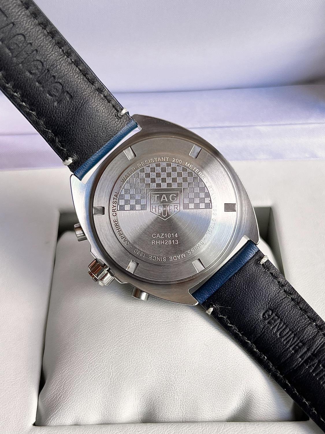 F1 Blue Tag Rf4 TAG HEUER FORMULA 1 CHRONOGRAPH BLUE DIAL LEATHER STRAP BLUE ...
