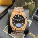 Audemars-Piguet-Royal-Oak-Black-Dial-Rose-Gold