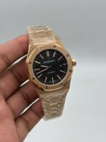 Audemars-Piguet-Royal-Oak-Black-Dial-Rose-Gold