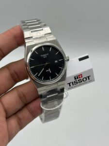 Tissot-Prx-Black-Dial-Quartz-Silver