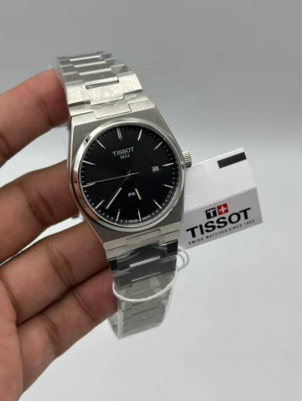Tissot-Prx-Black-Dial-Quartz-Silver