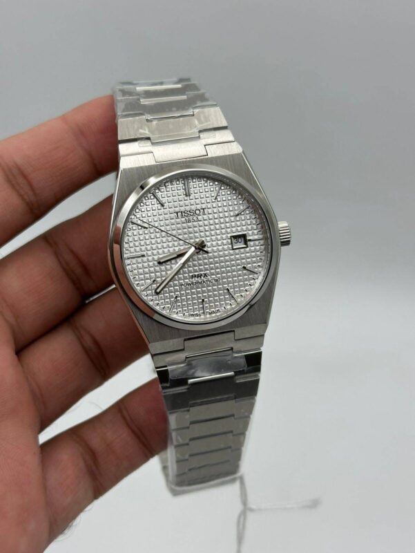 Tissot-Prx-Powermatic-80-White-Dial-Automatic-Silver