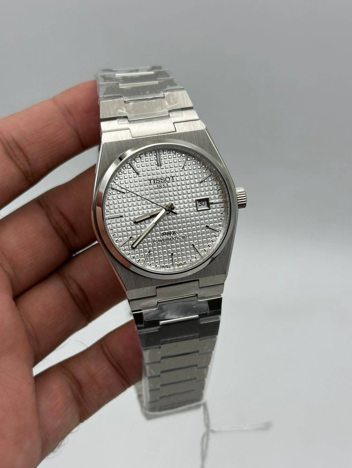 Tissot-Prx-Powermatic-80-White-Dial-Automatic-Silver Tissot-Prx-Powermatic-80-White-Dial-Automatic-Silver