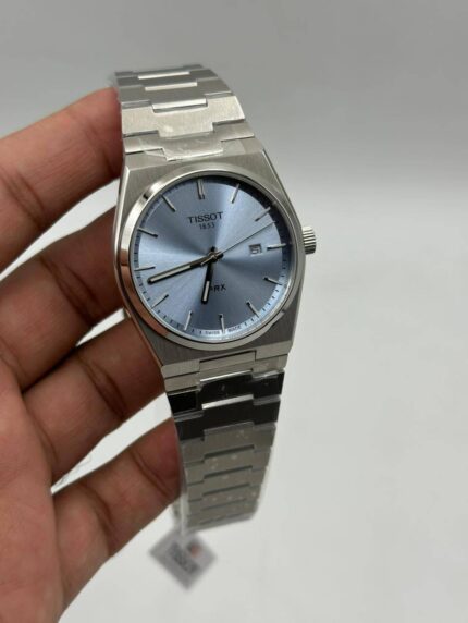 Tissot-Prx-Sky-Blue-Dial-Quartz-Silver