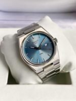 Tissot-Prx-Sky-Blue-Dial-Quartz-Silver