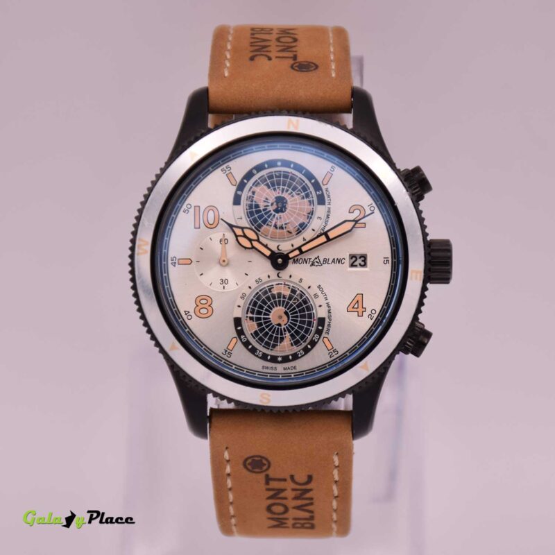 MONT-BLANC WORLD TIMER WHITE DIAL