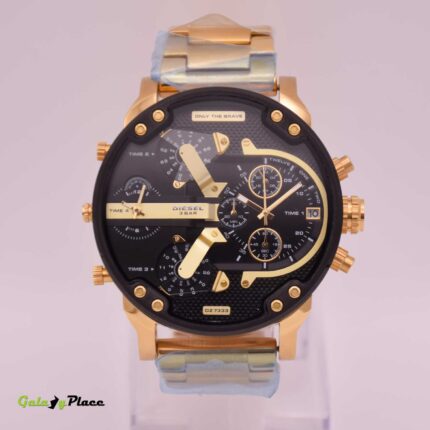 DIESEL BLACK DIAL BIG CASE WATCH