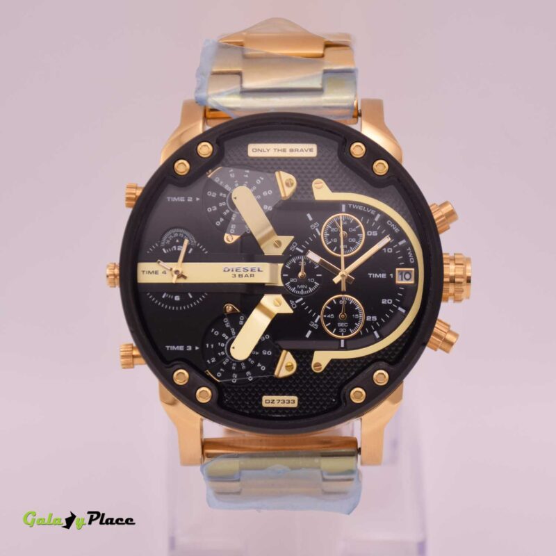 DIESEL BLACK DIAL BIG CASE WATCH