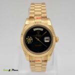 ROLEX DAY/DATE BLACK DIAL GOLD