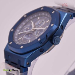 AUDEMARS PIGUET ROYAL OAK PERPETUAL CALENDER BLUE CERAMIC WATCH