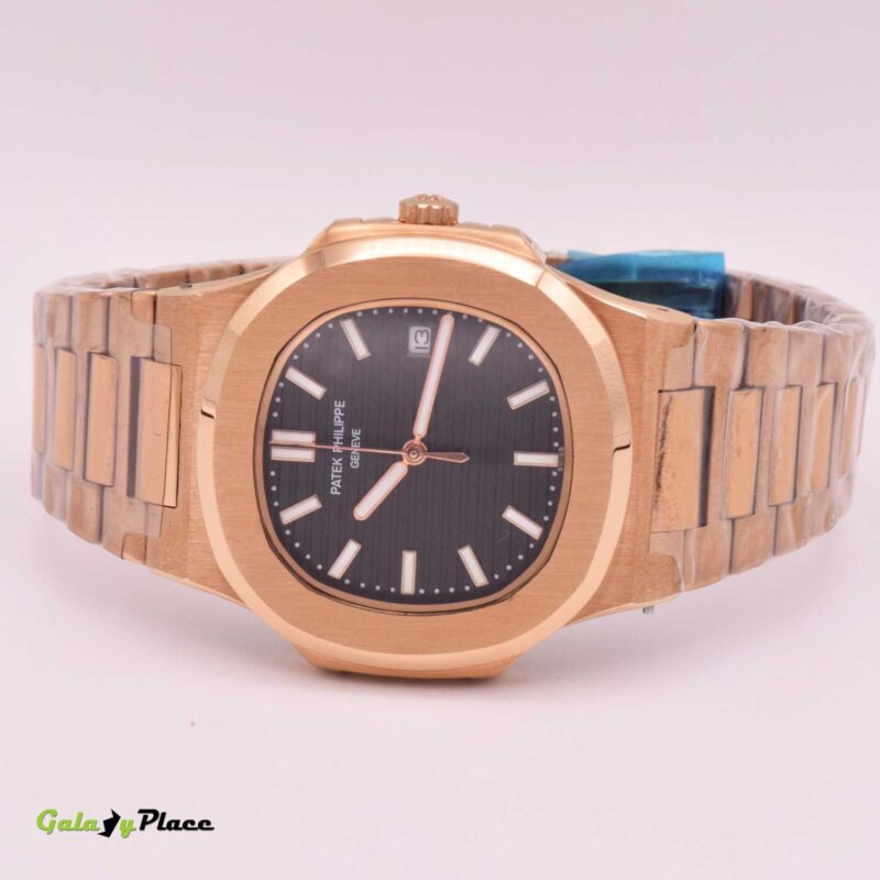 PATEK PHILLIPE NAUTILUS BLACK DIAL ROSE GOLD