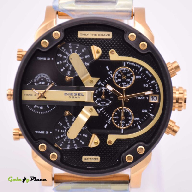 DIESEL BLACK DIAL BIG CASE WATCH