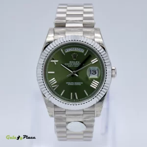 ROLEX DATE JUST GREEN DIAL ROMAN