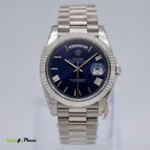 ROLEX DAY/DATE BLUE DIAL ROMAN
