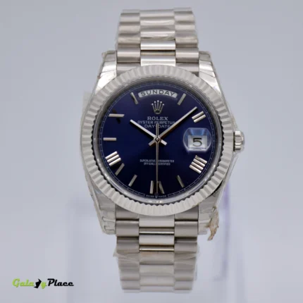 ROLEX DAY/DATE BLUE DIAL ROMAN