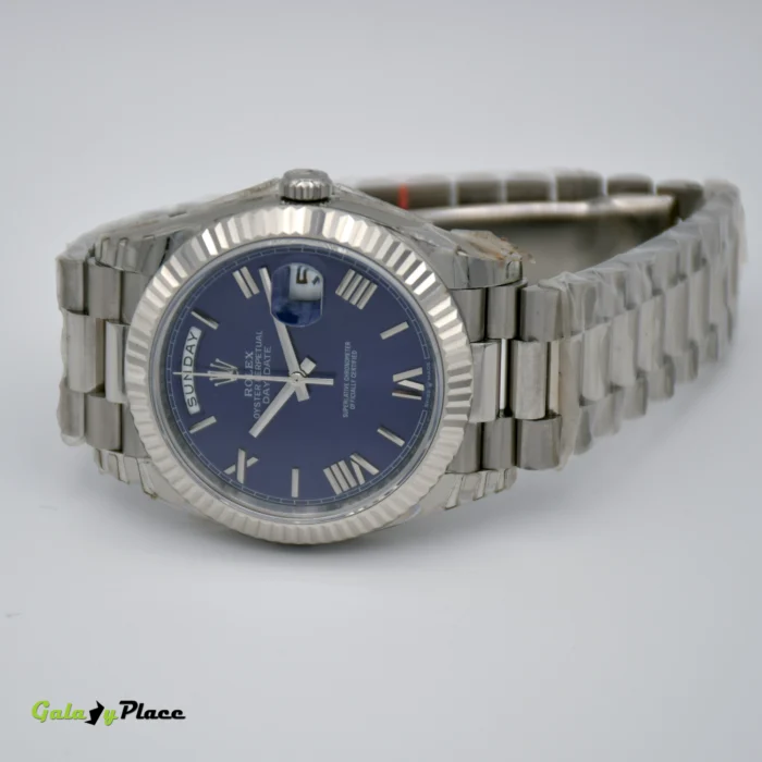 ROLEX DAY/DATE BLUE DIAL ROMAN