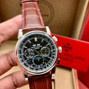 PATEK PHILLIPE MOON PHASE CALENDAR BLACK DIAL