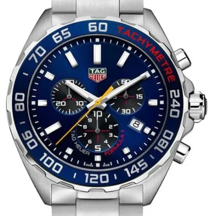 tag heuer formula 1 blue dial chronograph