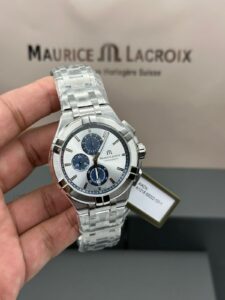 MAURICE LACROIX AIKON CHRONOGRAPH SILVER DIAL