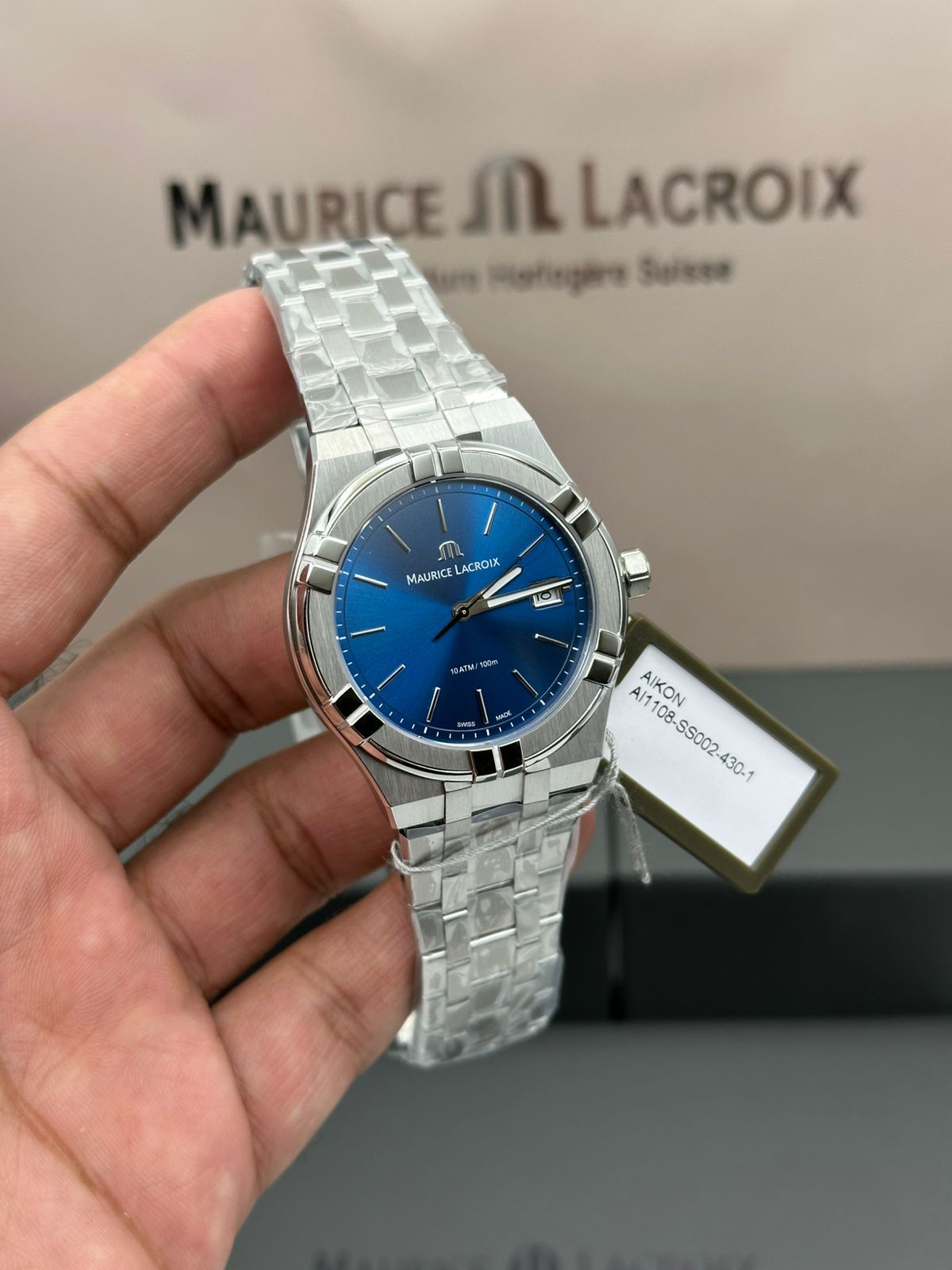 MAURICE LACROIX AIKON BLUE DIAL QUARTZ MAURICE LACROIX AIKON BLUE DIAL QUARTZ