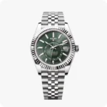 ROLEX SKY-DWELLER GREEN DIAL SILVER