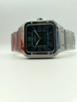 CARTIER SANTOS DE AUTOMATIC GREEN DIAL SILVER