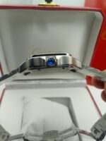 CARTIER SANTOS DE AUTOMATIC GREEN DIAL SILVER