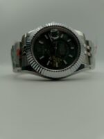 ROLEX SKY-DWELLER GREEN DIAL SILVER