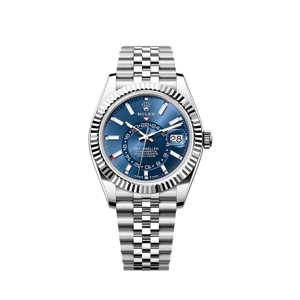 ROLEX SKY-DWELLER BLUE DIAL SILVER ROLEX SKY-DWELLER BLUE DIAL SILVER
