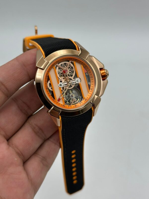 Jacob-&-Co-Epic-X-Bridges-Rose-Gold-Black-&-Orange