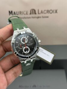 Maurice-Lacroix-Aikon-Chronograph-quartz-Leather-Strap