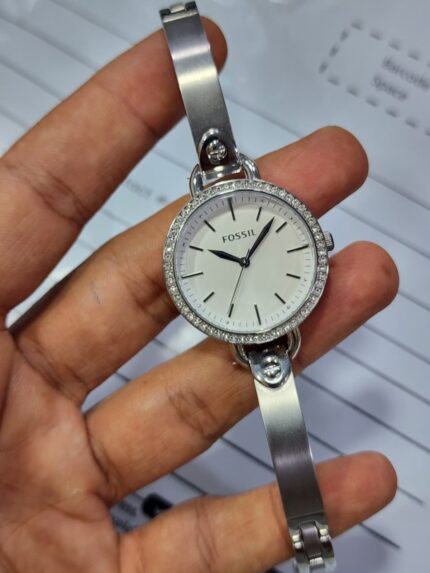 Fossil-Women's-Classic-Minute-Silver-Tone-Stainless-Steel-BQ3162