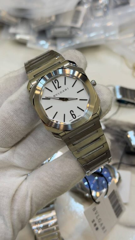 Bvlgari-Octo-Roma-White-Dial-Silver-Quartz