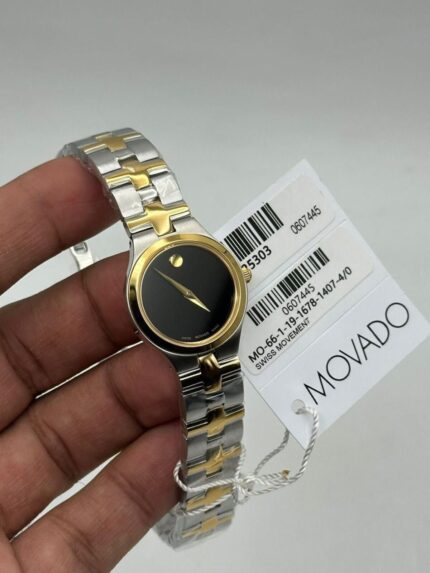 Movado-Juro-Black-Dial-Two-Tone