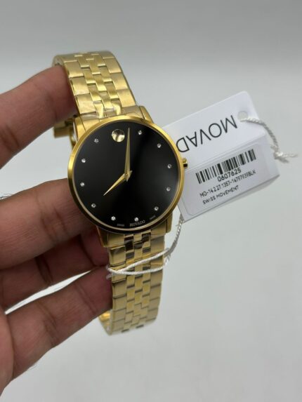 Movado-Museum-Classic-Black-Dial-Diamond-Gold