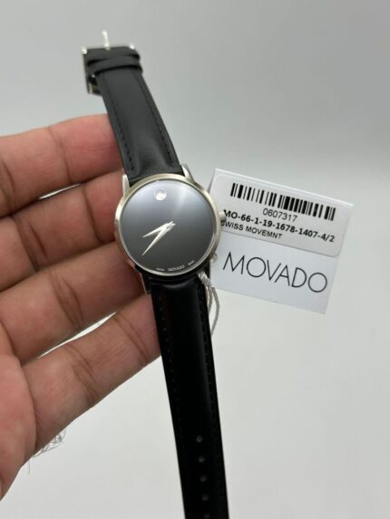 Movado-Museum-Classic-Black-Dial-Leather-Strap-Silver