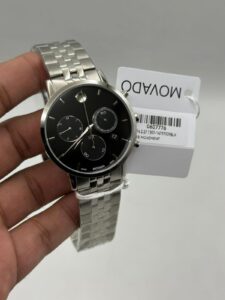 Movado-Museum-Classic-Black-Dial-Chronograph-Silver