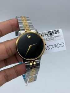 Movado-Museum-Classic-Black-Dial-Diamond-Two-Tone