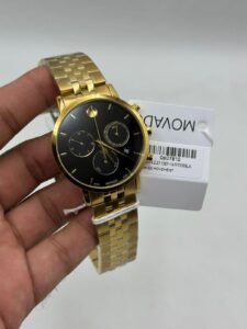 Movado-Museum-Classic-Black-Dial-Chronograph-Gold