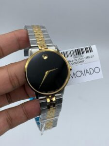 Movado-Museum-Classic-Black-Dial-Two-Tone