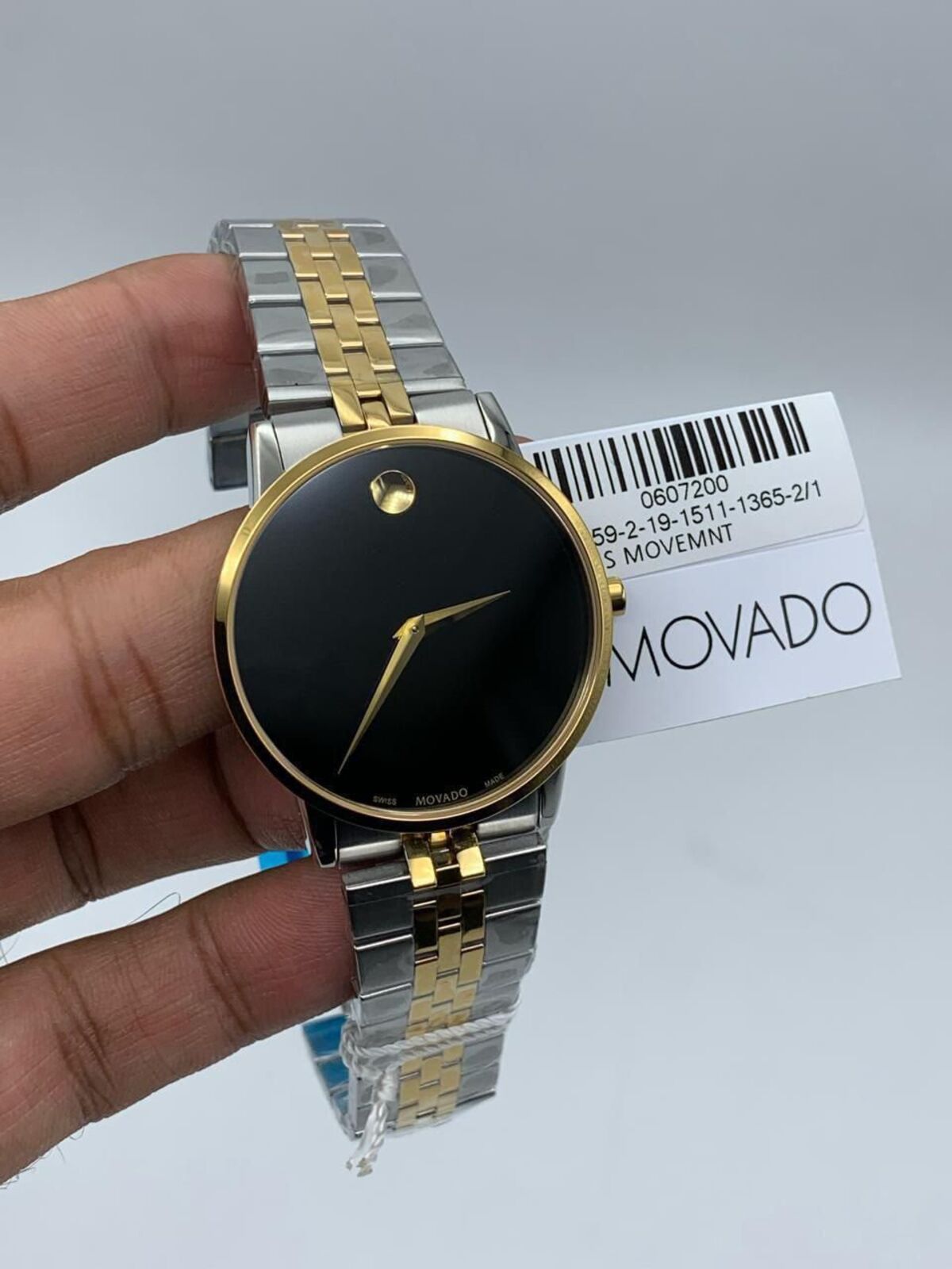 Movado-Museum-Classic-Black-Dial-Two-Tone Movado-Museum-Classic-Black-Dial-Two-Tone