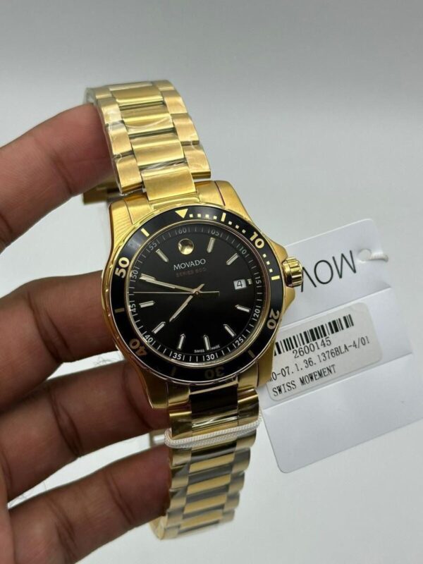 Movado-Series-800-Black-Dial-Gold