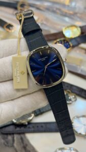 Patek-Phillipe-Ellipse-Blue-Dial-Blue-Leather-Strap-Silver