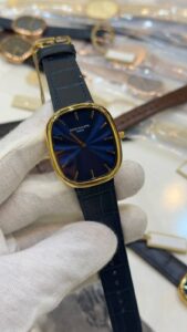 Patek-Phillipe-Ellipse-Blue-Dial-Blue-Leather-Strap-Gold