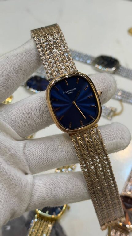 Patek-Phillipe-Ellipse-Blue-Dial-Rose-Gold
