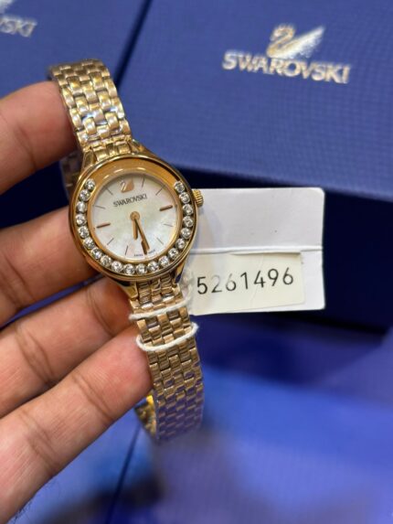 Swarovski-Lovely-Crystals-Mini-White-Dial-Gold
