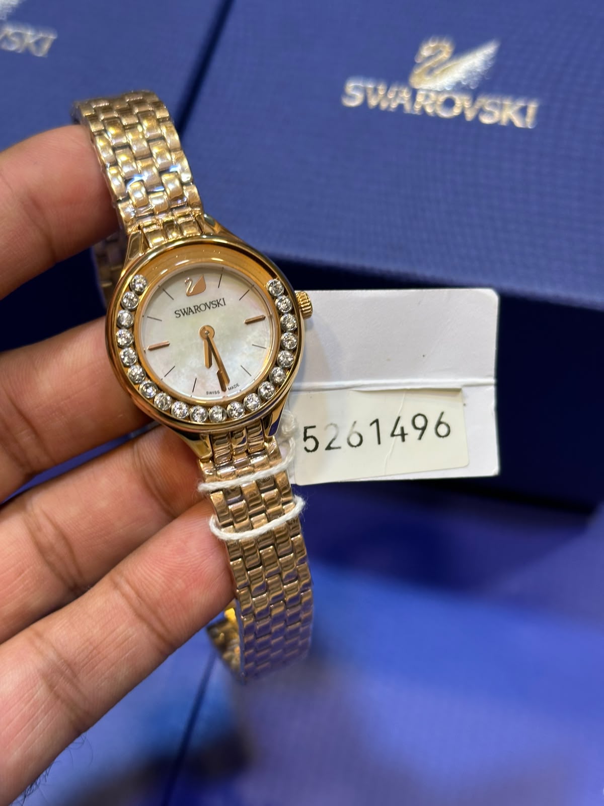 Swarovski-Lovely-Crystals-Mini-White-Dial-Gold Swarovski-Lovely-Crystals-Mini-White-Dial-Gold
