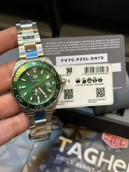 Tag-Heuer-Aquaracer-clb-5-Green-Dial-Green-Bazel