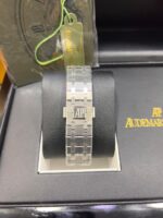 Audemars Piguet Royal Oak Black Dial Chronograph Diamond Bazel Silver