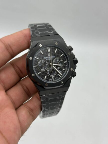 Audemars-Piguet-Royal-Oak-Black-Dial-Chronograph-Full-Black